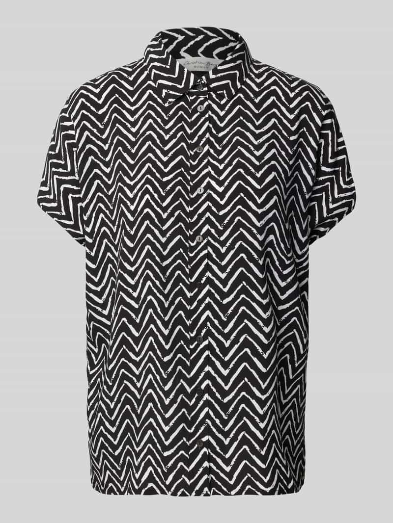 Christian Berg Woman Relaxed fit blouse met kapmouwen