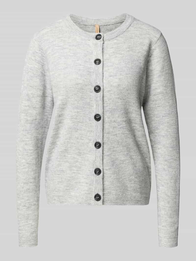 Soyaconcept Gebreid jack met ronde hals model 'ORLEAN'