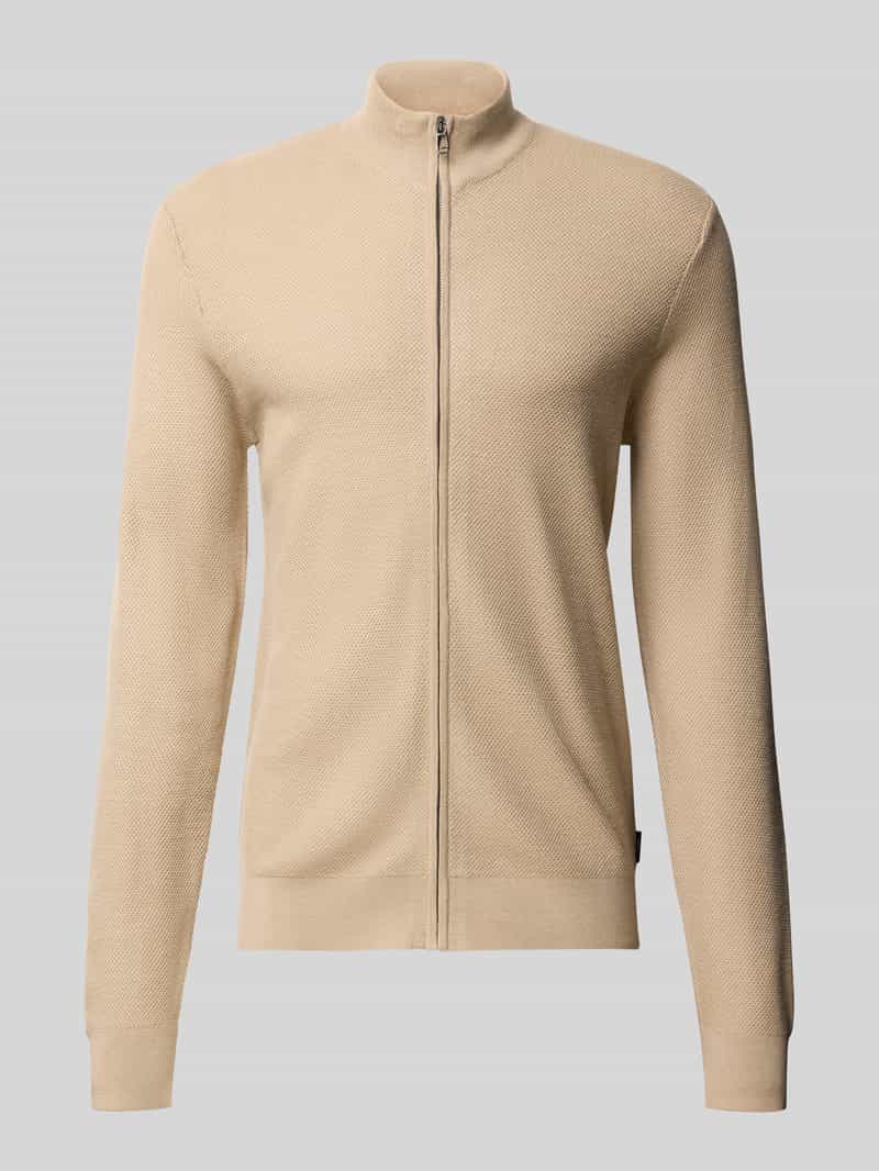 JOOP! COLLECTION Gebreid jack van wolmix met opstaande kraag