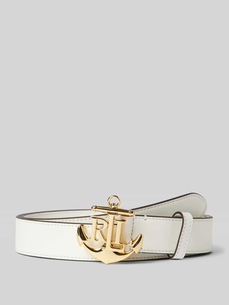 Lauren Ralph Lauren Leren riem met pinsluiting model '3D ANCHOR'
