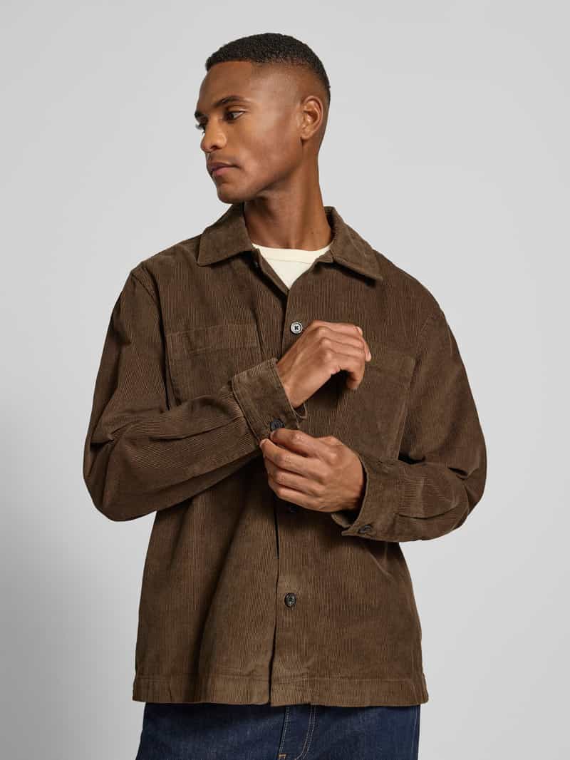 Selected Homme Regular fit overhemdjack van puur katoen model 'REGTATE'