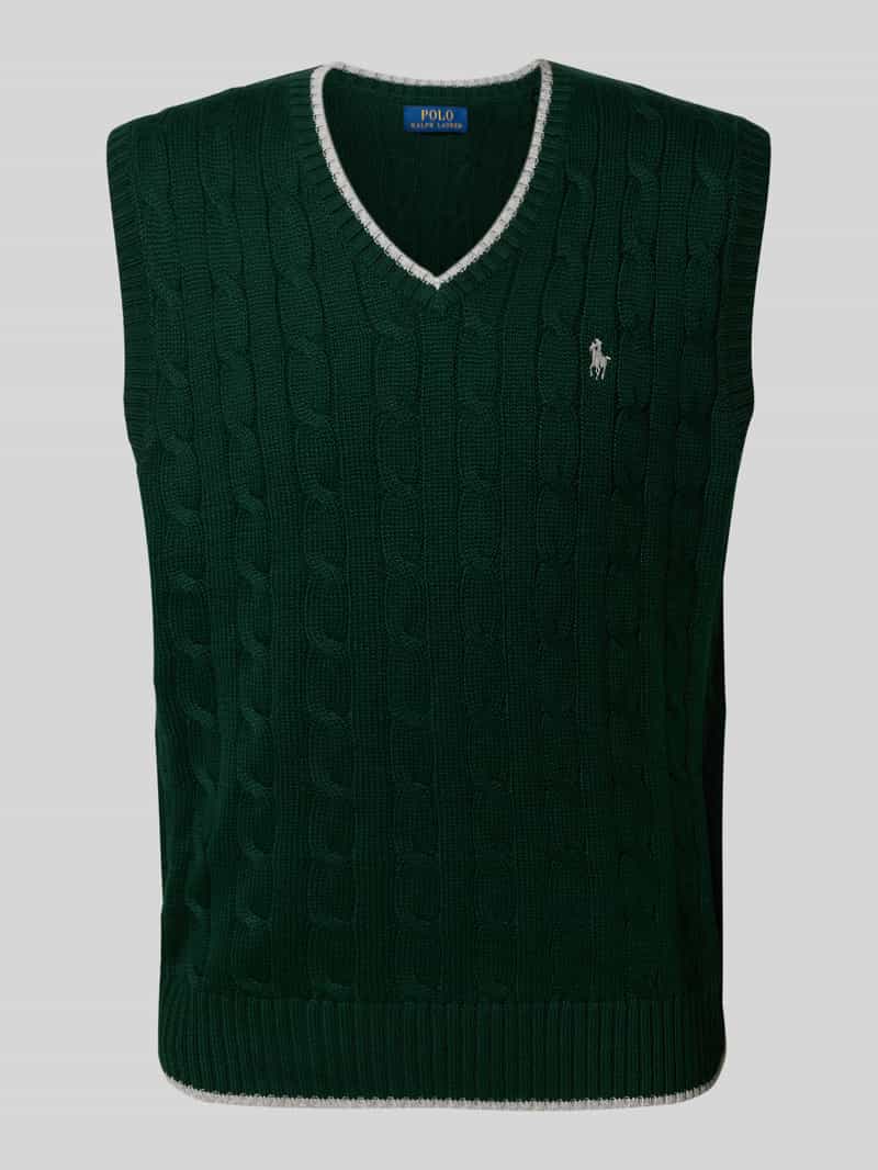 Polo Ralph Lauren Spencer met kabelpatroon en V-hals