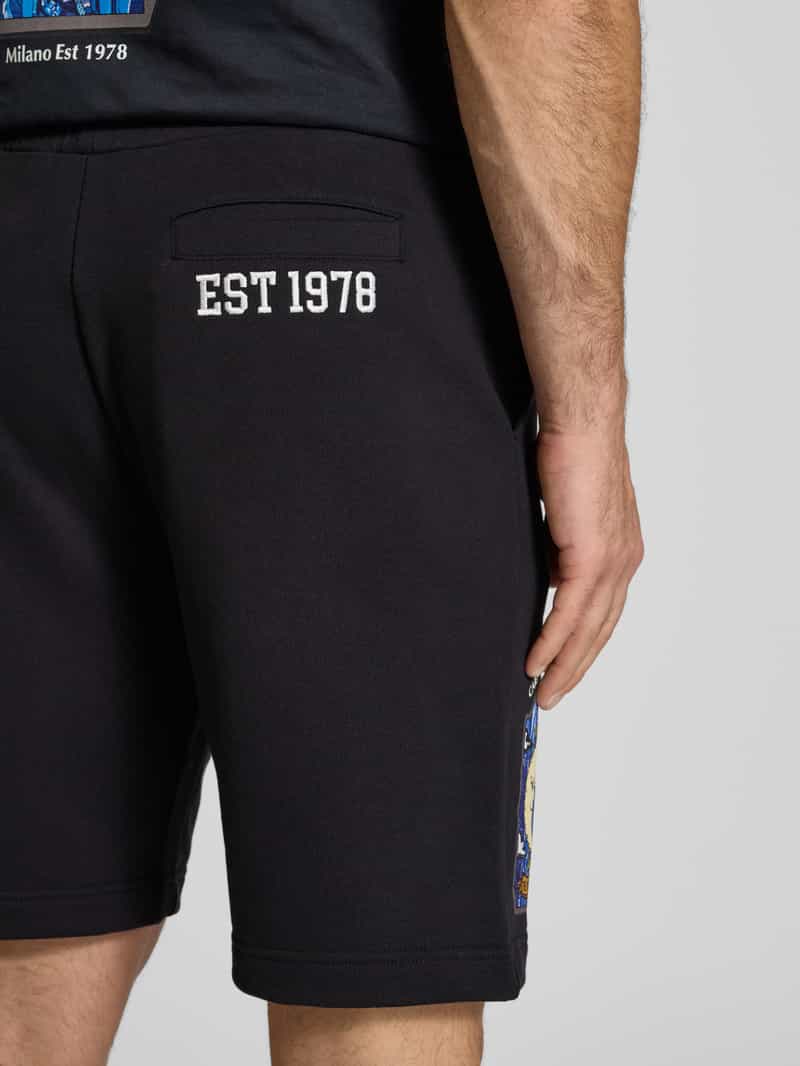 carlo colucci Sweatshorts met labelprint