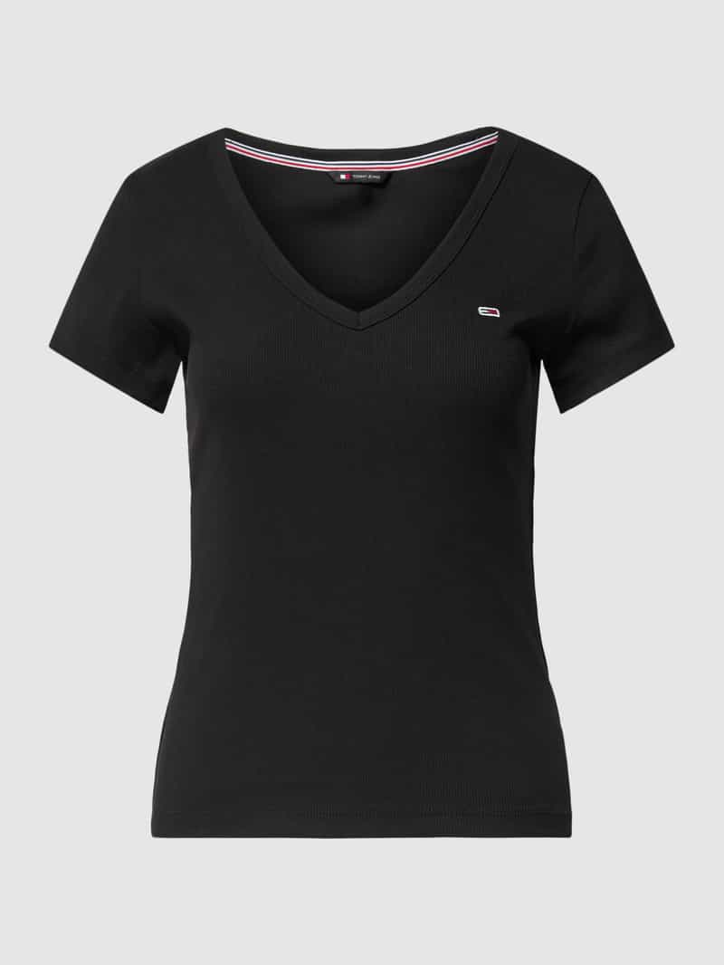 Tommy Jeans T-shirt met labeldetail