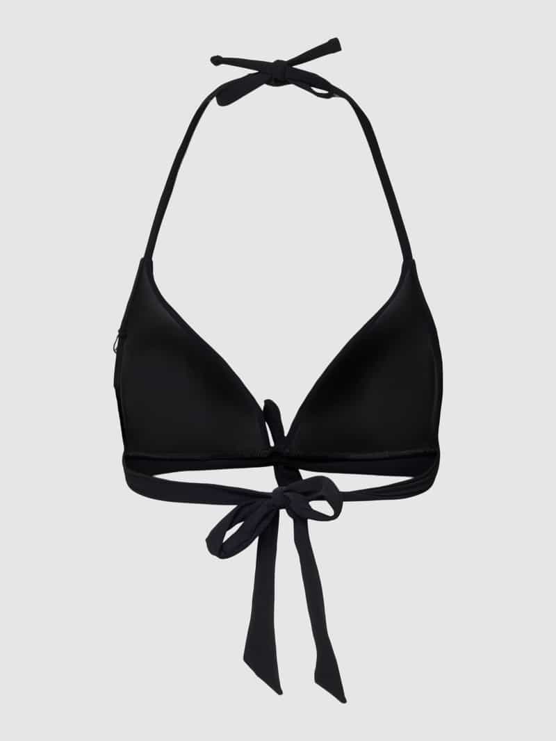Banana Moon Bikinitop in effen design, model 'MISKO' zwart, foto 3
