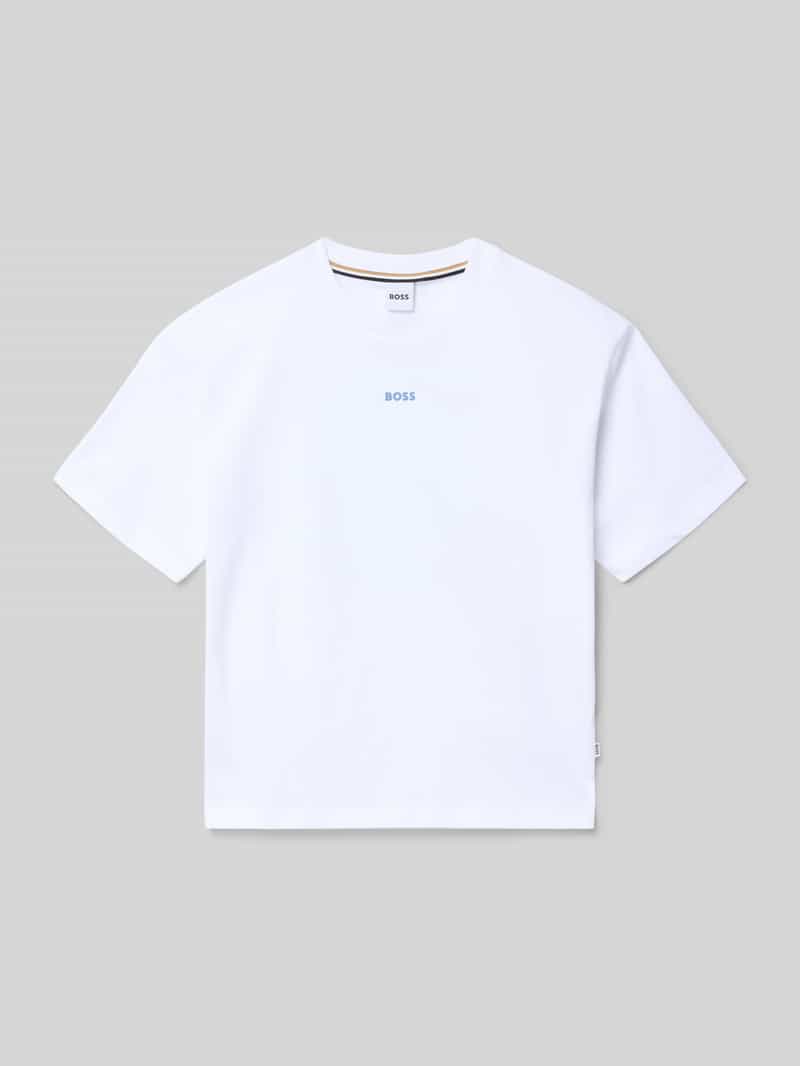 Regular fit T-shirt van puur katoen