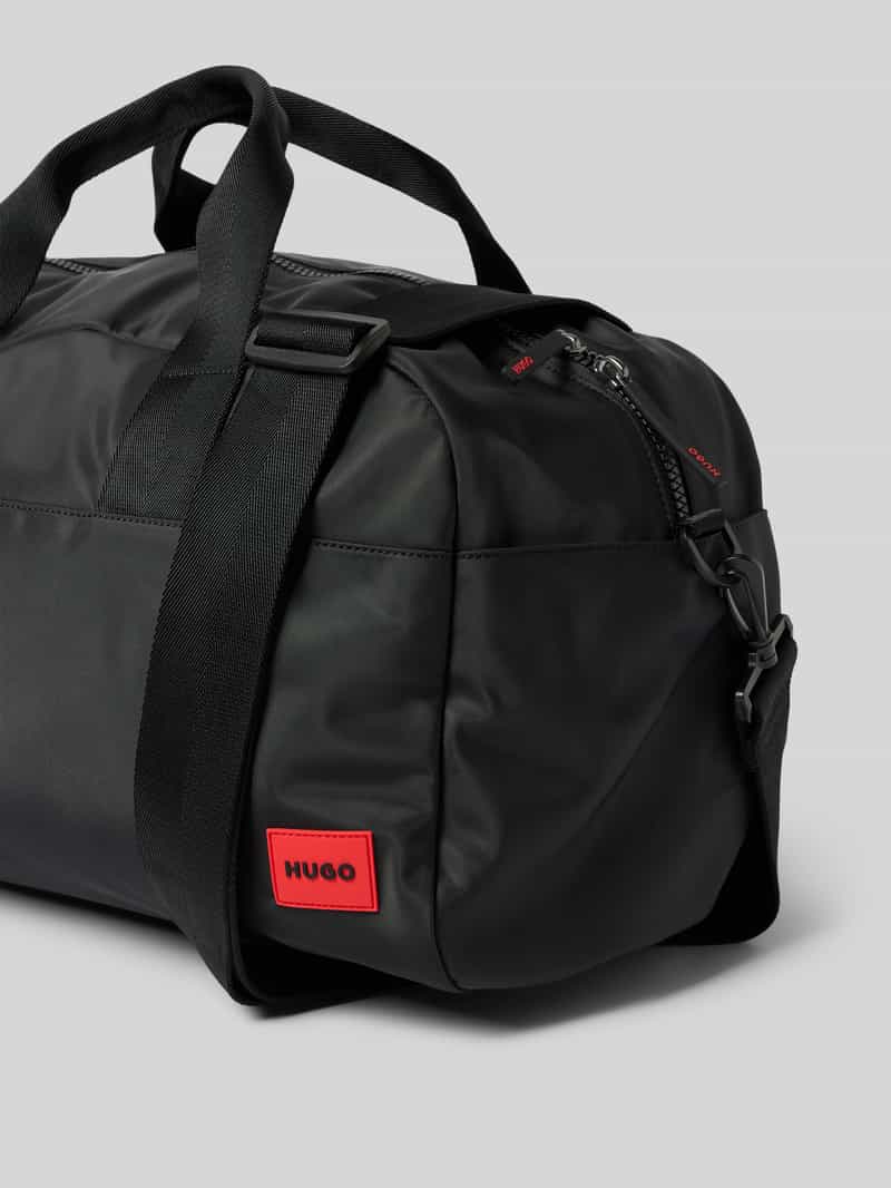HUGO Duffle bag met labelpatch model 'Ethon'