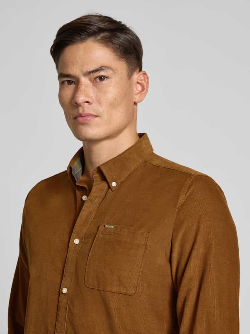 Barbour Tailored fit vrijetijdsoverhemd van puur katoen