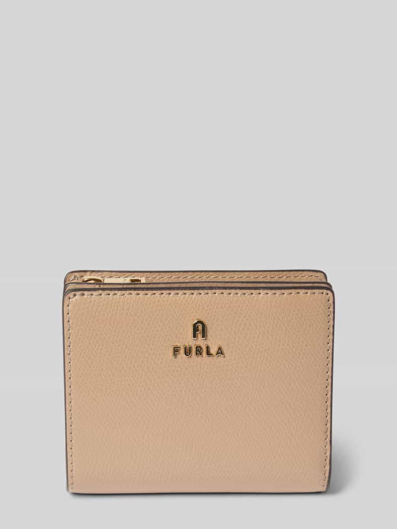 Portemonnee met labeldetail model 'CAMELIA'
