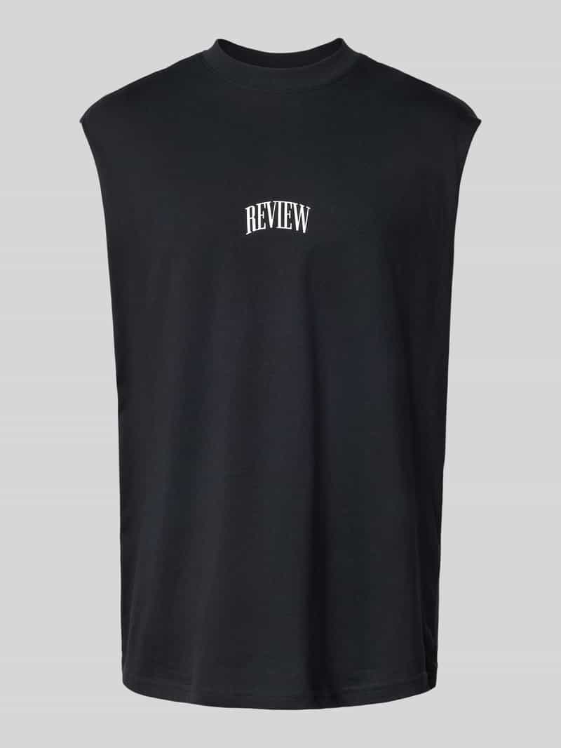 REVIEW Tanktop met labelprint