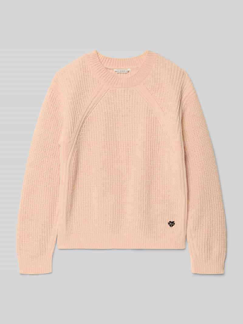 Guess Gebreide pullover met ribboorden