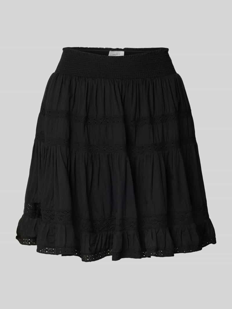 NEO NOIR Minirok met gehaakt kant model 'Callia'