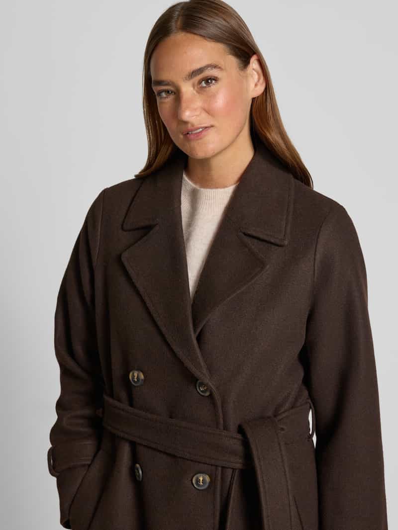 Vero Moda Regular fit trenchcoat met reverskraag model 'FORTUNEVEGA'