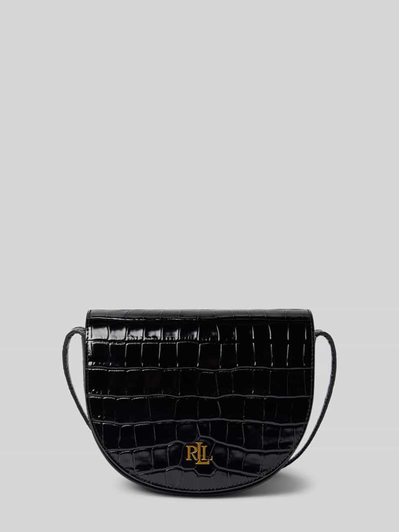 Lauren Ralph Lauren Handtas van runderleer met labelapplicatie