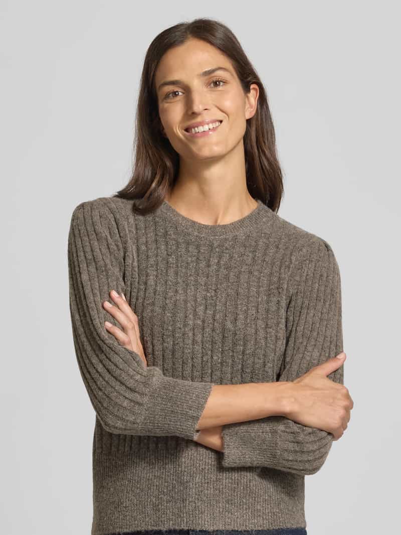 FREE QUENT Gebreide pullover met structuurmotief model 'HARA'