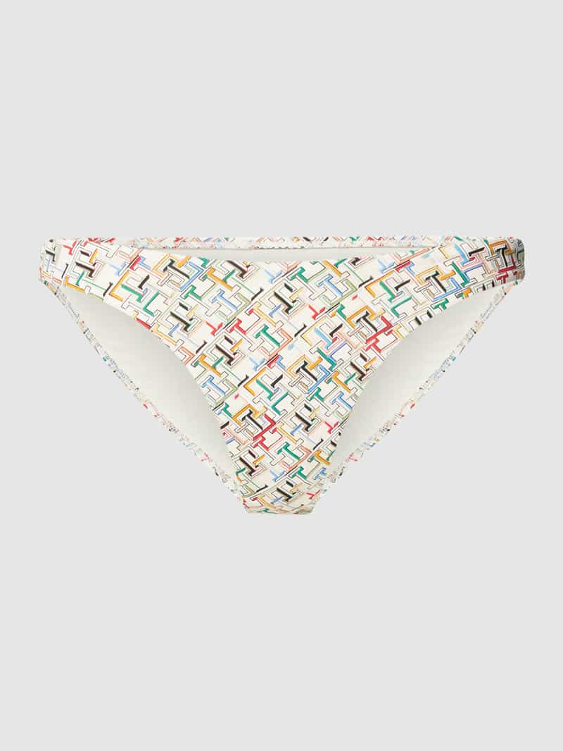 Tommy Hilfiger Bikinibroekje met all-over labelmotief model 'CHEEKY HIGH'