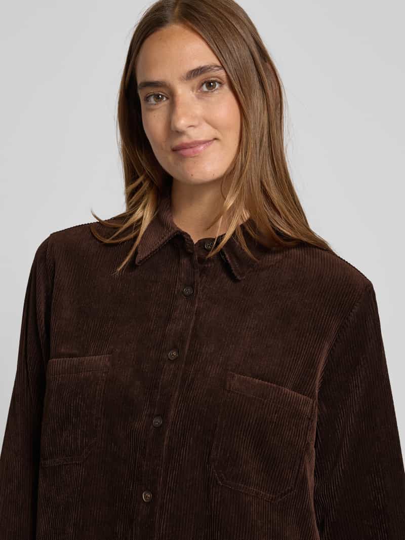 0039 italy Corduroy mini-jurk met borstzakken model 'MARISA'