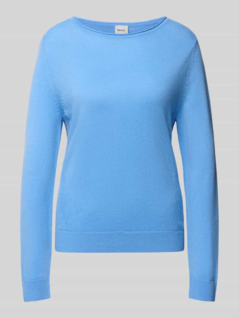 BRAX Regular fit pullover van mix van scheerwol en kasjmier model 'Lisa'