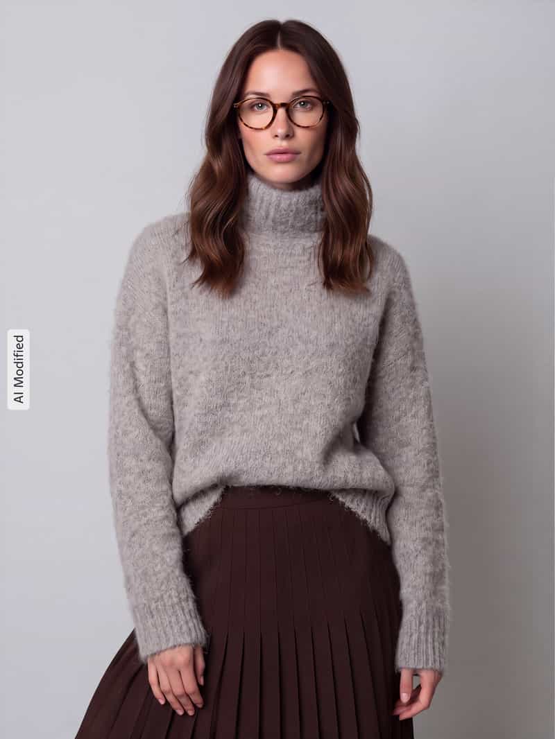 Selected relaxed fit coltrui van alpacamix