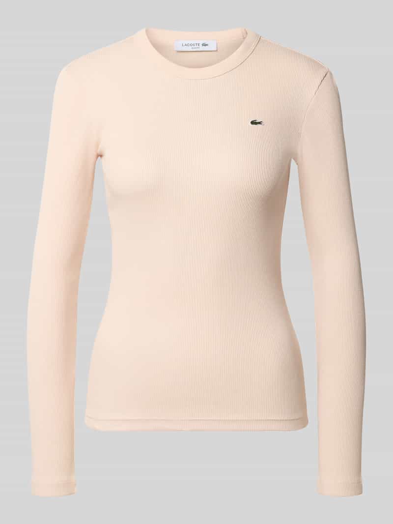 slim fit shirt met lange mouwen van puur katoen