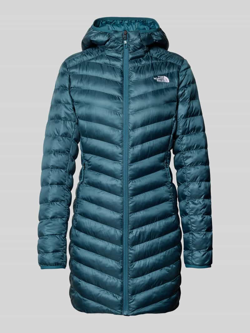 The North Face Gewatteerde lange jas met logostitching model 'Huila'