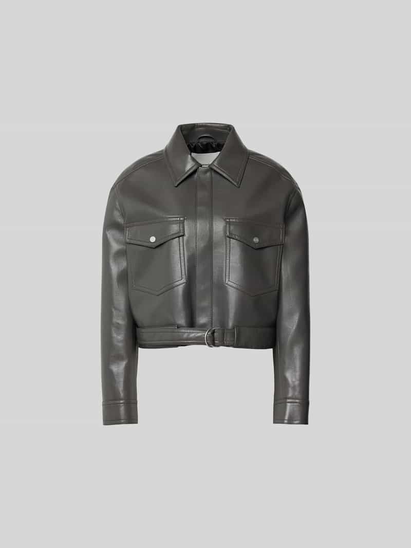 Cropped jack in leerlook