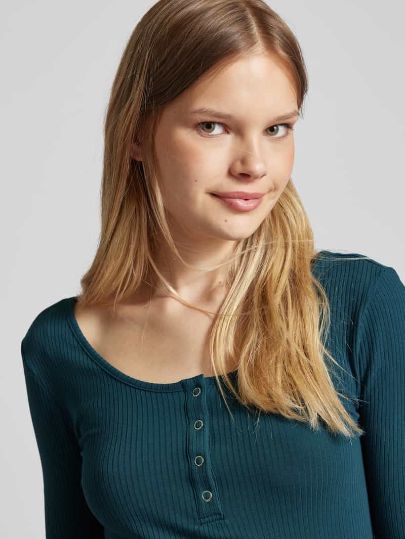 Pieces T-shirt met lange mouwen en boothals