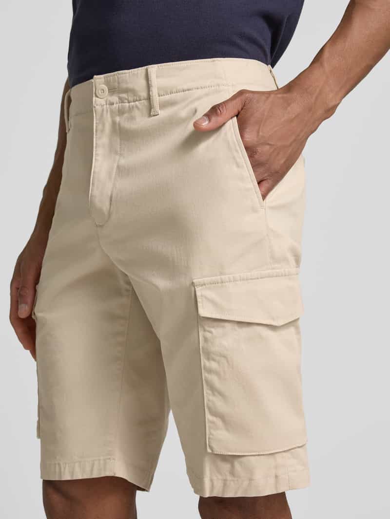 Tommy Hilfiger Regular fit korte cargobroek van een mix van katoen en elastaan