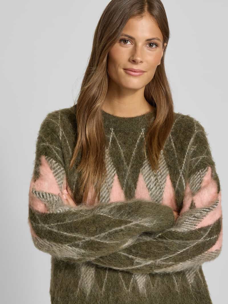 Marc O'Polo DENIM Relaxed fit gebreide pullover van wolmix