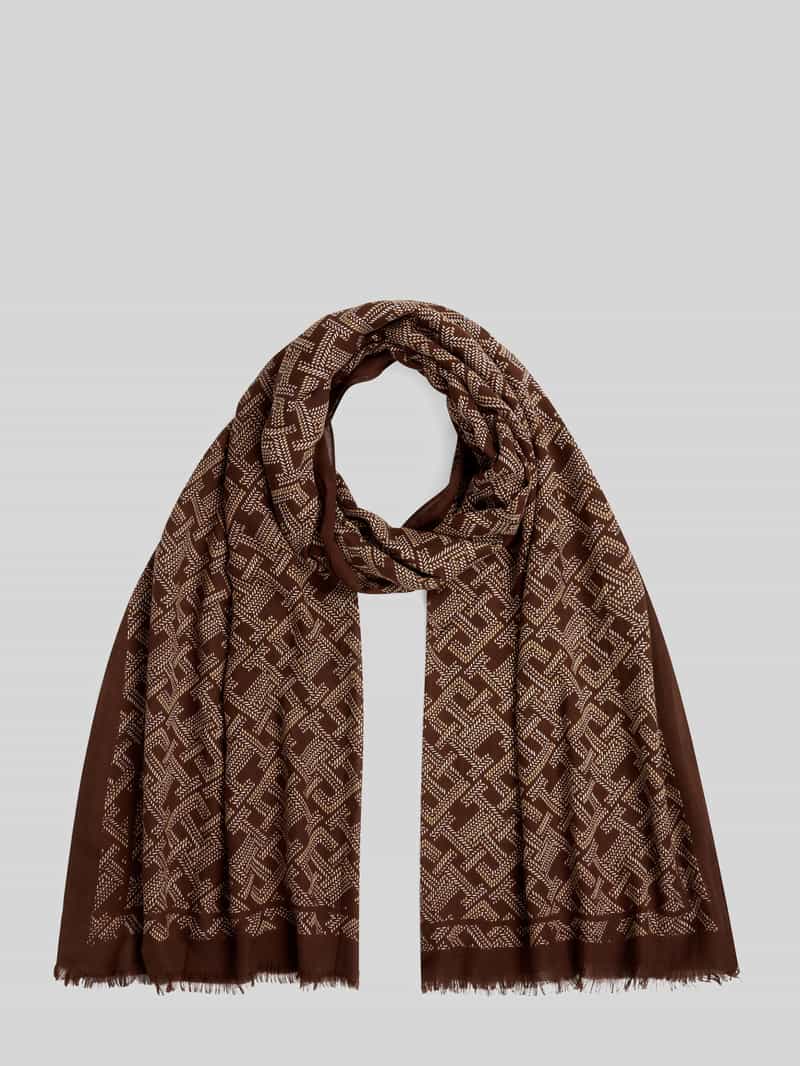 Tommy Hilfiger Damen Rich Walnut Modeschal "Th Monogram" von Baur - Image 4