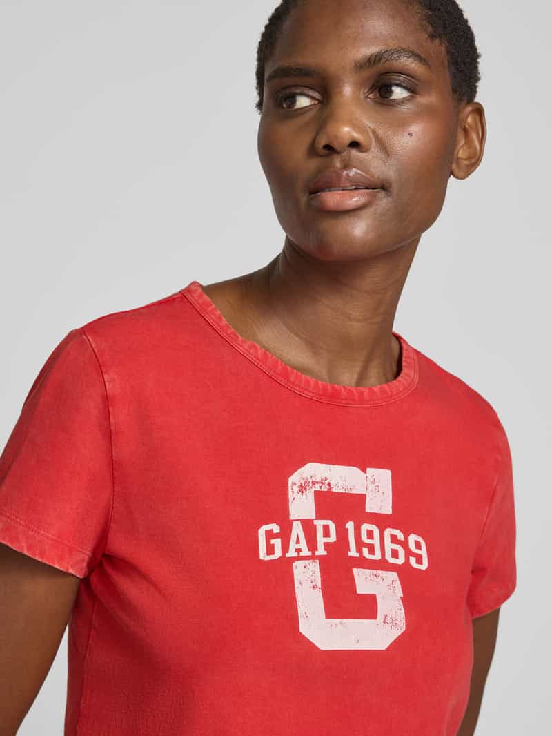 GAP Kort T-shirt met labelprint