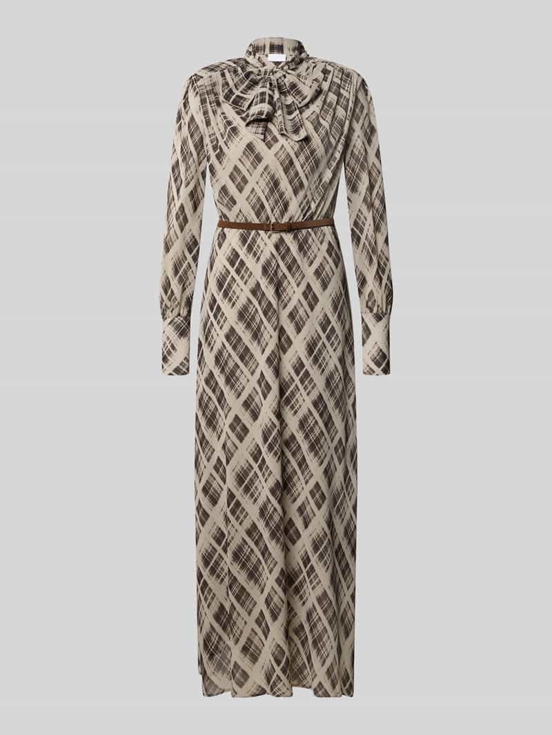 Jake*s Collection Getailleerde vrijetijdsjurk met all-over motief
