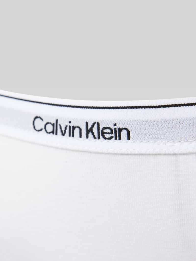 Calvin Klein Underwear String met logostitching in een set van 3 stuks model 'Modern'