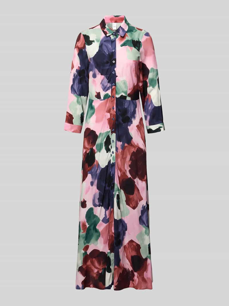 YAS Overhemdjurk van viscose met 3 4-mouw model 'SAVANNA'