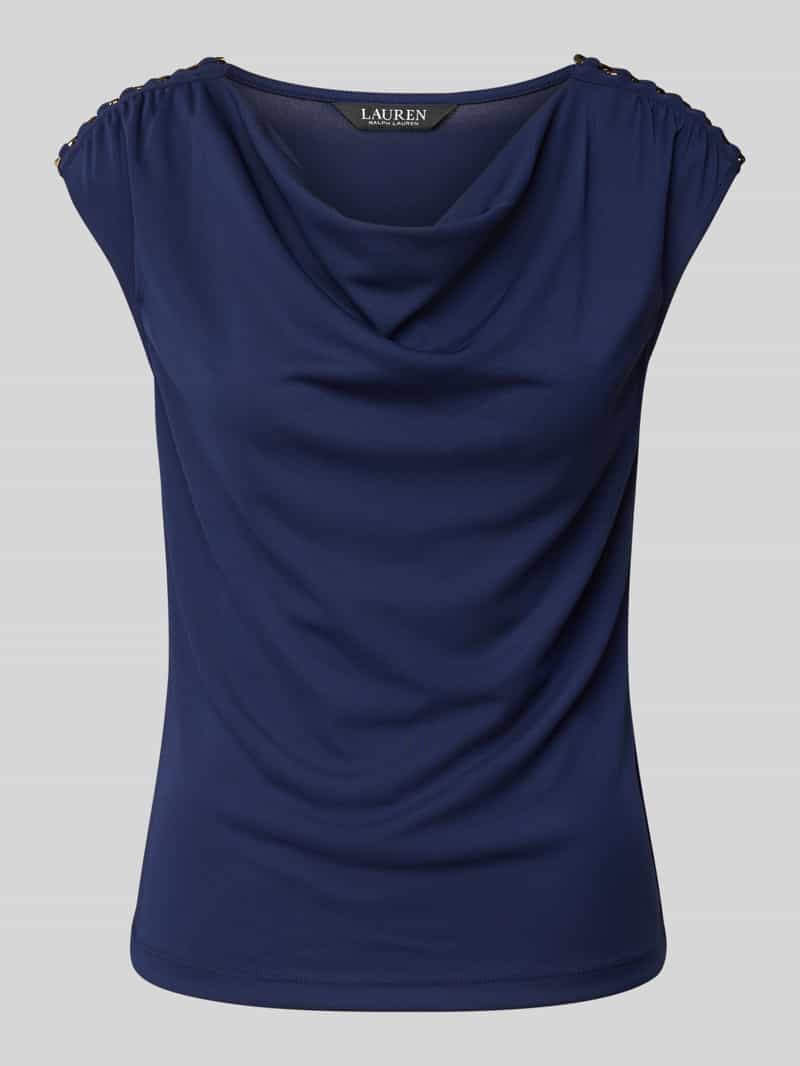 Lauren Ralph Lauren T-shirt met cascadehals model 'PRIYANNE'