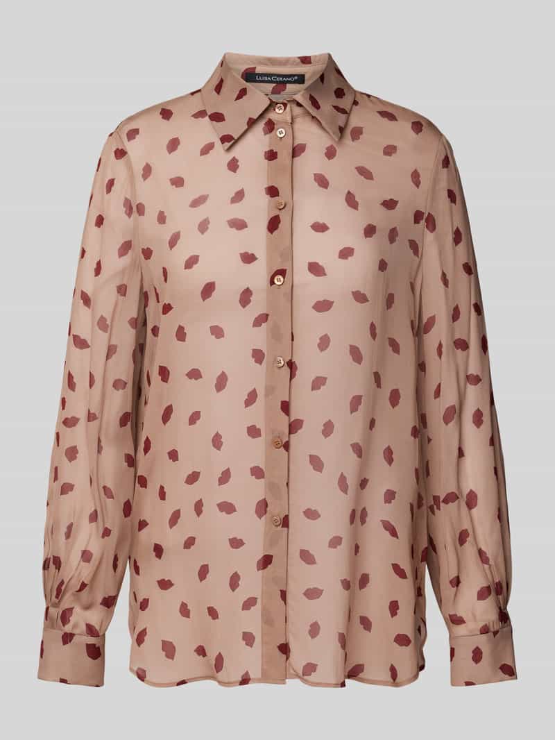 LUISA CERANO Overhemdblouse met kentkraag