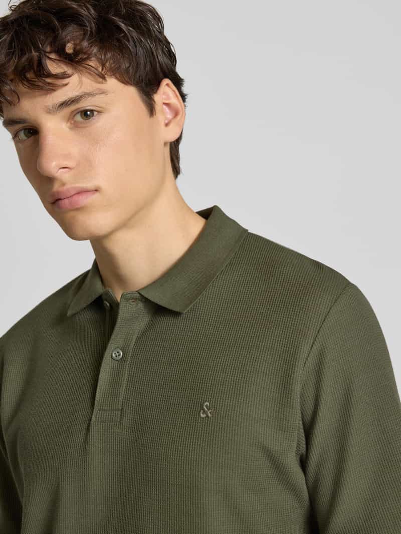 jack & jones Poloshirt met labelstitching model 'AUSTIN'