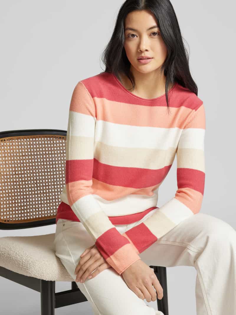 Tom Tailor Regular fit gebreide pullover met katoen