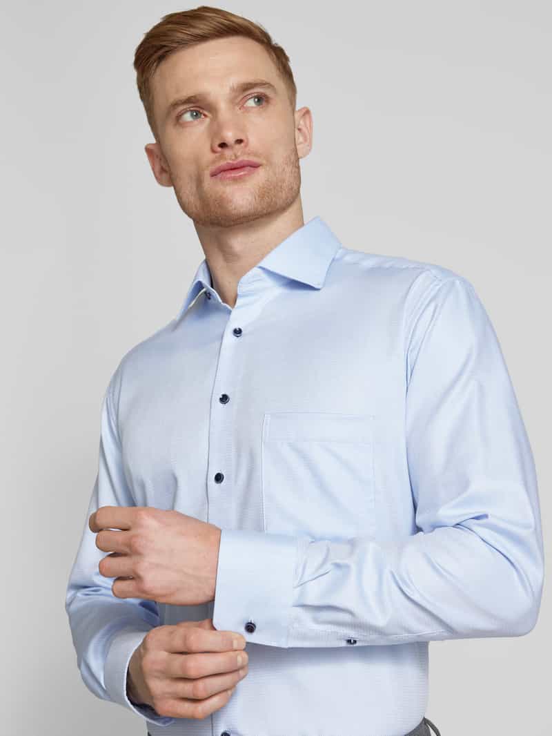 Eterna Modern fit zakelijk overhemd met kentkraag