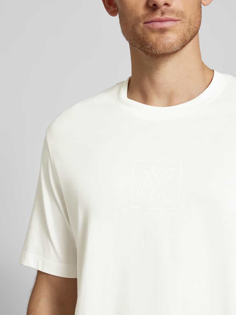 Armani Exchange T-shirt met labeldetail