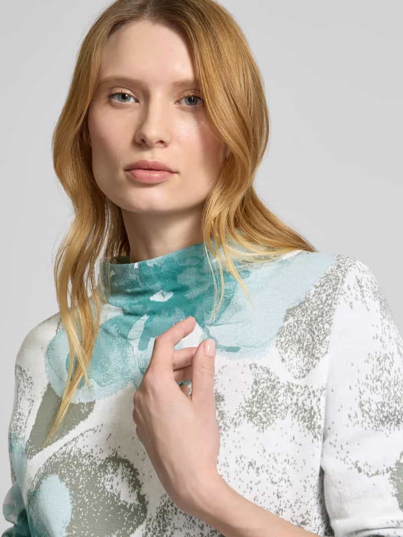 monari Gebreide pullover met opstaande kraag