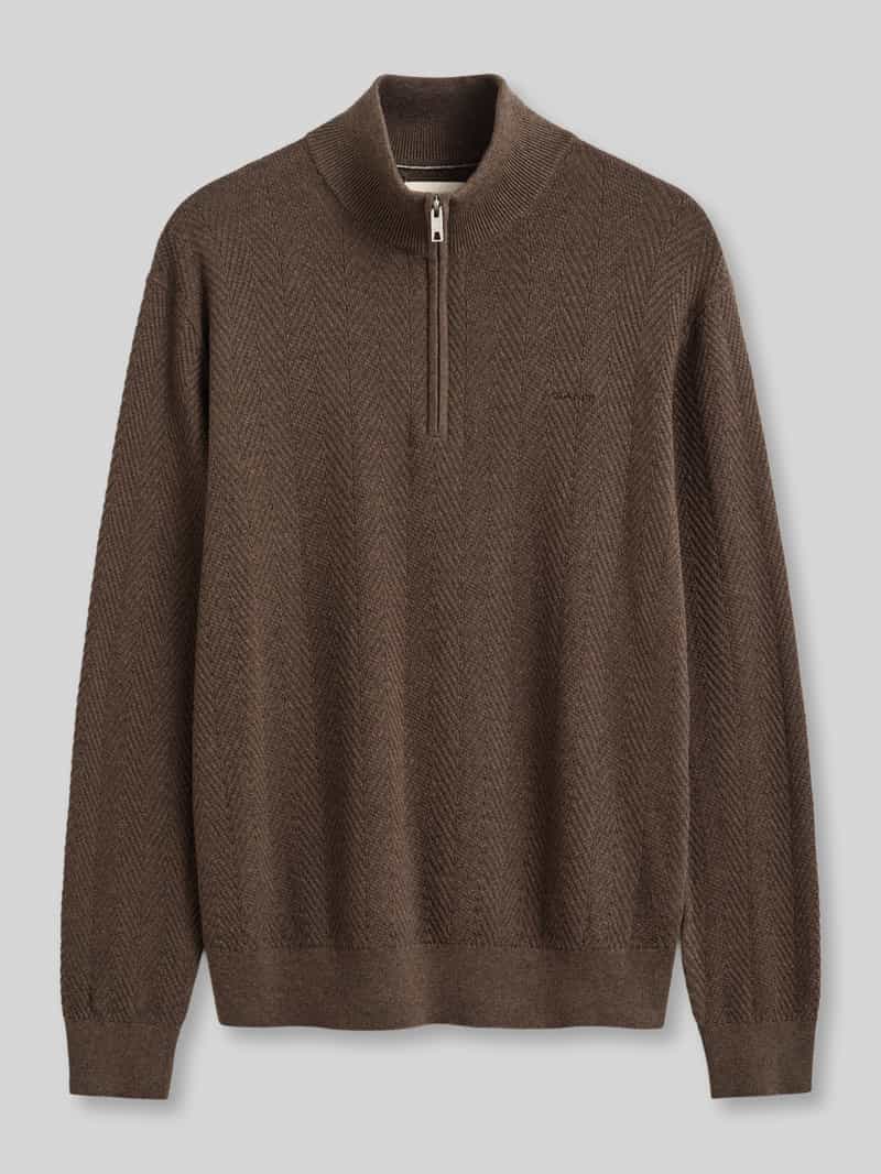 Gant Regular fit schipperstrui van mix van katoen en wol