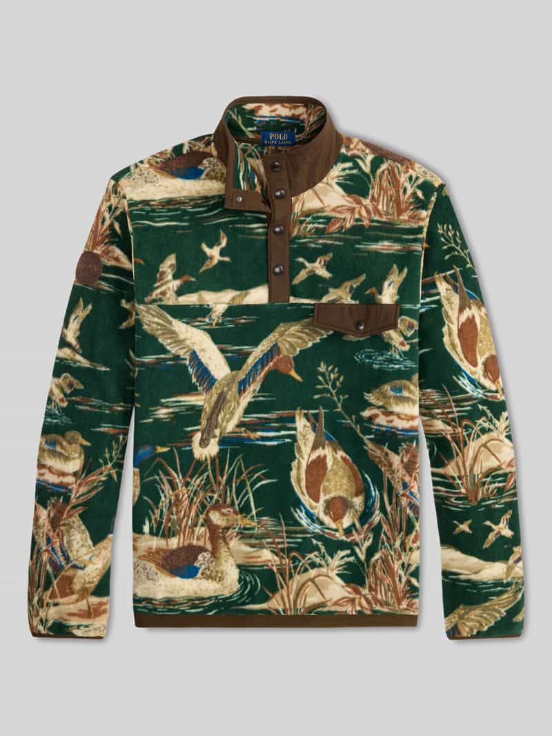 Polo Ralph Lauren Regular Fit sweatshirt van fleece met logopatch model 'VNTG'