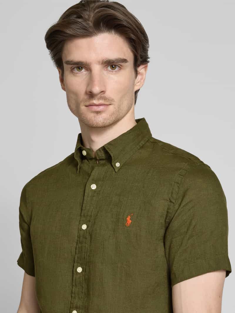 Polo Ralph Lauren Custom fit linnen overhemd met button-downkraag