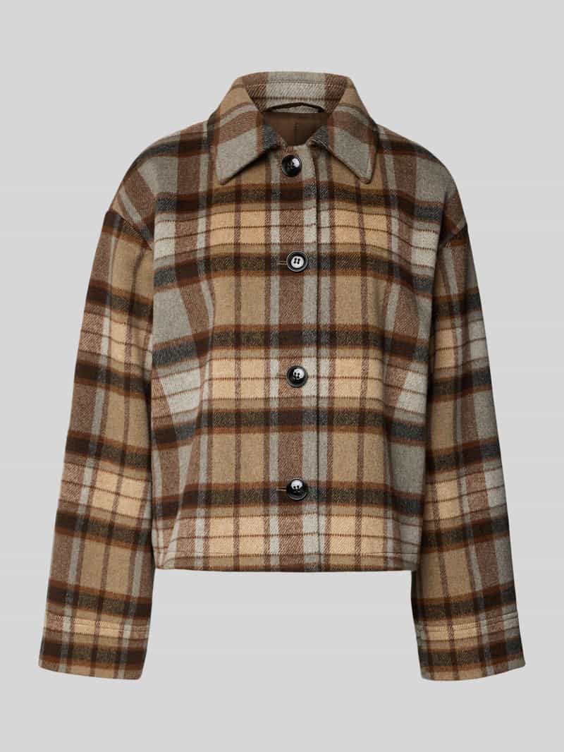 Jake*s Collection Jack met platte kraag en knoopsluiting