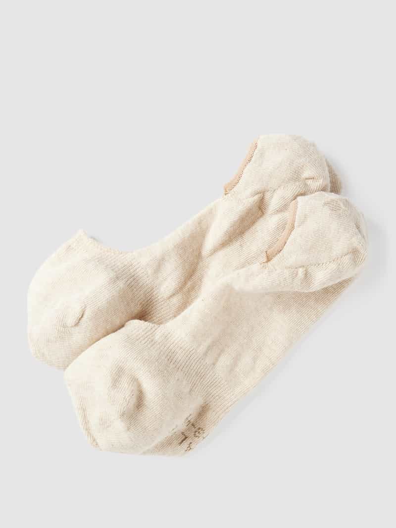 Kousenvoetjes met labeldetail, model 'Stap Medium Cut'