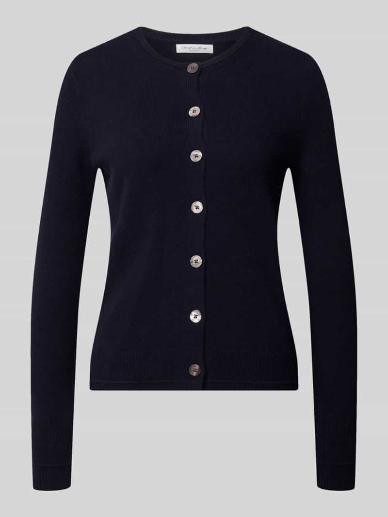 Christian Berg Woman Cardigan met ronde hals en knoopsluiting