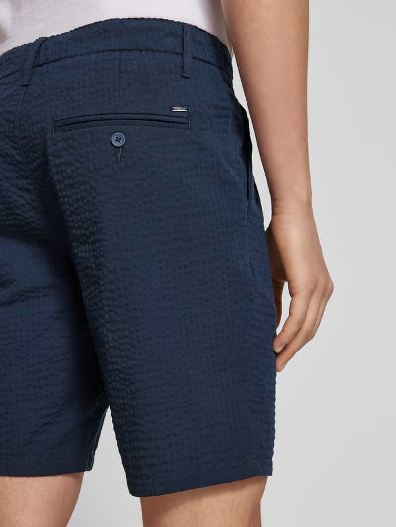 Only & Sons Regular fit korte broek met structuurmotief model 'LEO LIFE'
