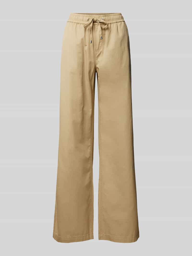 Christian Berg Woman Wide leg marlenebroek met elastische band