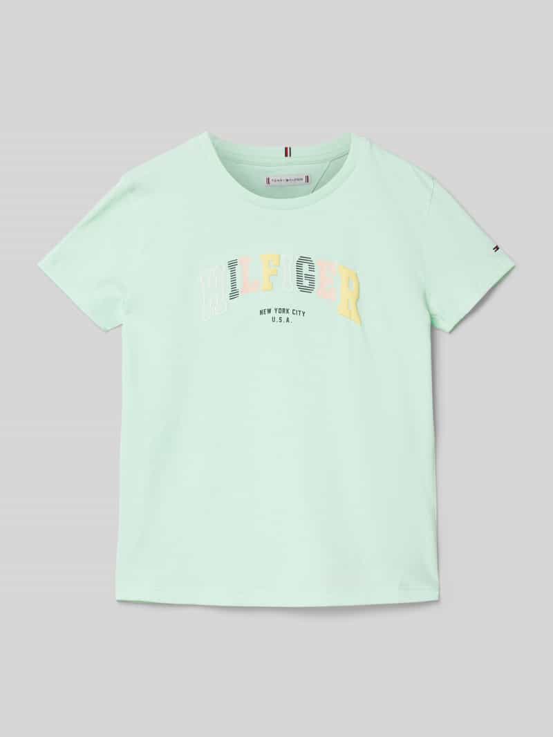Tommy Hilfiger Teens T-shirt met labelstitching model 'VARSITY'